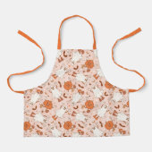 Tablier Fun Retro Ghost & Jack-O-Lantern Motif (Recto)