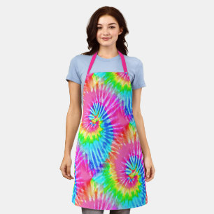 Tablier Fun rose et bleu Psychedelic Girly Tee Retro