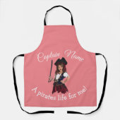 Tablier Fun Rose Girl Pirate (Recto)