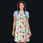 Tablier Fun Textes coréens Fruits & Légumes Unique Sain<br><div class="desc">Ce motif fait main fait un tablier génial. Modifiez la couleur arrière - plan ou ajoutez vos propres textes. Consultez mon magasin pour en savoir plus ou faites-moi savoir si vous voulez quelque chose de personnalisé!</div>
