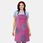 Tablier Fun Thé Quirky Moderne 1 Apron (Porté)