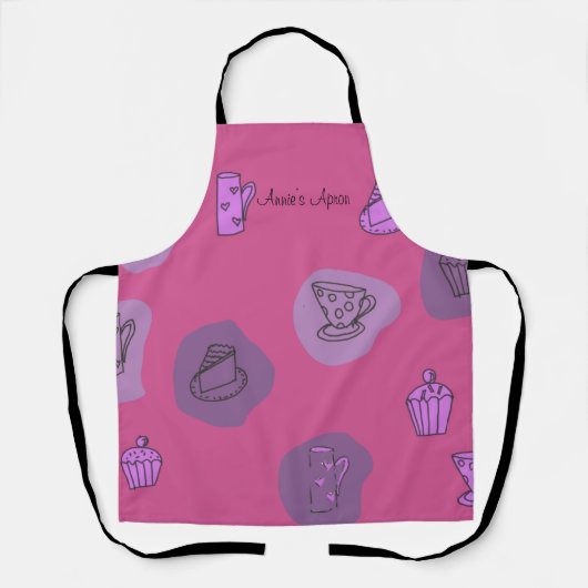Tablier Fun Thé Quirky Moderne 1 Apron (Recto)