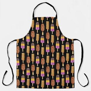 Tablier Fun Whimical Popcicles Motif Apron
