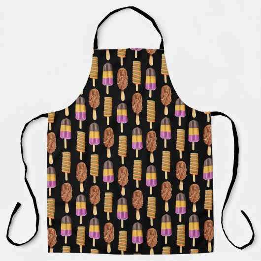 Tablier Fun Whimical Popcicles Motif Apron (Recto)