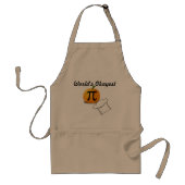 Tablier Fun 'World's Okayest Citrouille Pi Chef' (Devant)