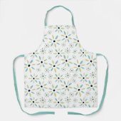 Tablier Funky Abstrait scandinave Fleurs rétro (Recto)