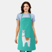 Tablier Funky Alpaca lamama drame animal mignon (Porté)