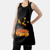 Tablier Funky Black Cats Camion Automne Citrouille Maple L (Insitu)