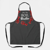 Tablier Funky Crawfish Boil Master Dark Grey Custom Chef (Recto)