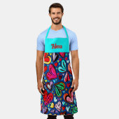 TABLIER FUNKY HEARTS ART DESIGN (Porté)