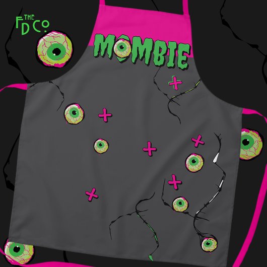 Tablier Funky Mombie Zombie Eyeball Poppin’ Funny