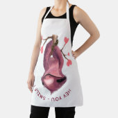 Tablier Funky Sloth Apron Smile - Texte personnalisé (Insitu)
