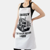 Tablier Funky Transport Semi Truck Driver Nom personnalisé (Insitu)