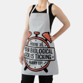 Tablier Funny 35th Birthday– Biological Clock Ticking (Insitu)