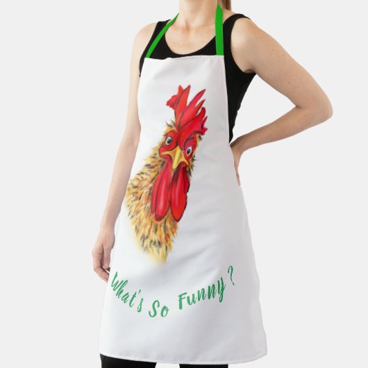 Tablier Funny Apron surpris Rooster - Ce qui est si drôle (Insitu)