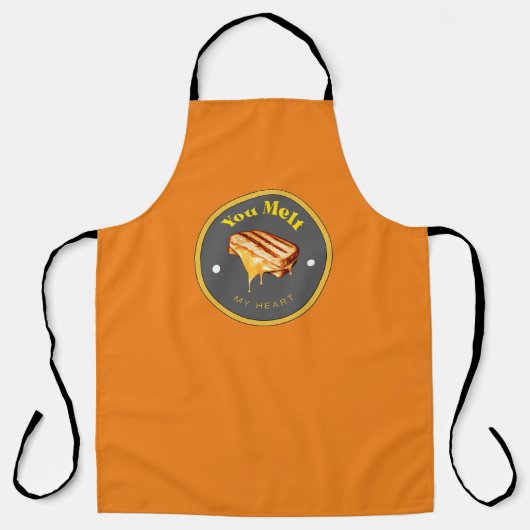 Tablier FUNNY ! Apron - Vous Fondez Mon Coeur - Fromage Gr (Recto)
