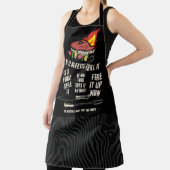 Tablier Funny BBBQ grillade viande steak kebab flammes foi (Insitu)