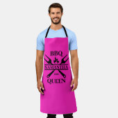 Tablier Funny BBBQ personnalisé Barbecue Queen Apron (Porté)