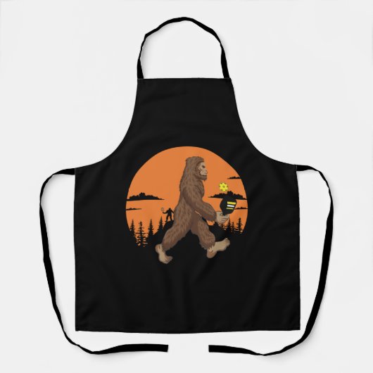Tablier Funny Bigfoot Pickleball 6 (Recto)