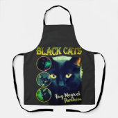 Tablier Funny Black Amoureux des chats Faux Bootleg 90s Gr (Recto)