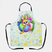 Tablier Funny Bunny biting an Easter Egg (Recto)