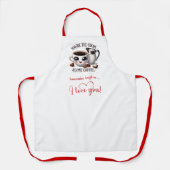 Tablier Funny Cartoon Food Personalized Valentine Apron (Recto)