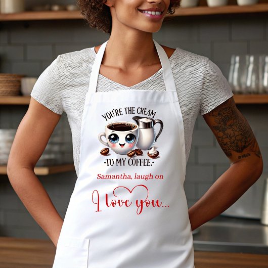Tablier Funny Cartoon Food Personalized Valentine Apron
