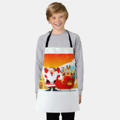 Tablier Funny Cartoon Santa Claus (Porté)