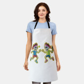 Tablier Funny Cartoon Skeletons Playing Padel Tennis – 3D  (Porté)