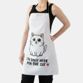 Tablier Funny Cat Lover Valentine Mousepad - I'm Only Here (Insitu)