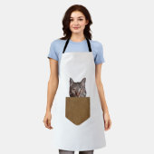 Tablier Funny Cat Pocket Shirt Cute Kitten in Your Pocket (Porté)