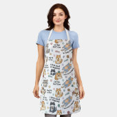 Tablier Funny Cats Pattern Kitchen Apron (Porté)
