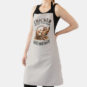 Tablier Funny Chicken poop word art (Insitu)