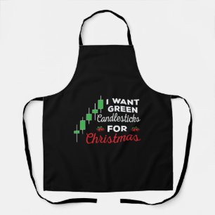 Tablier Funny Christmas Stock Market