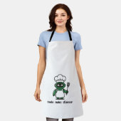 Tablier Funny Coder Apron — sudo make dinner (Porté)