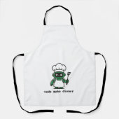 Tablier Funny Coder Apron — sudo make dinner (Recto)