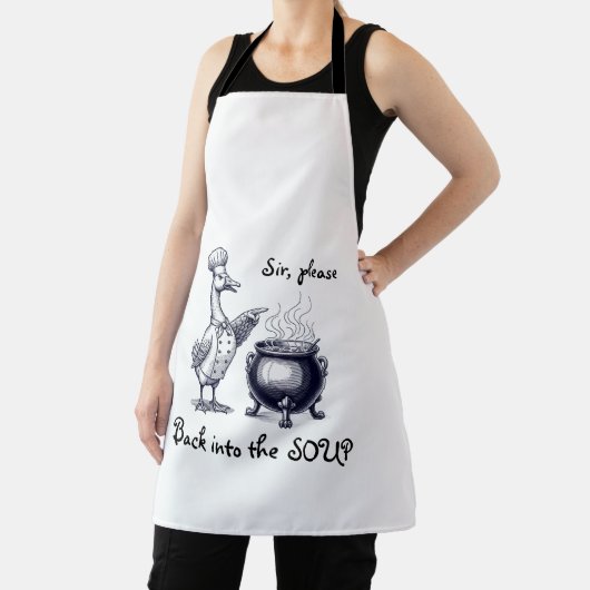 Tablier Funny Cooking  for Chef All-Over Print Apron (Insitu)