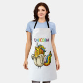 Tablier Funny Corn Unicorn (Porté)