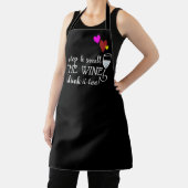 Tablier Funny Custom Sassy Stop & Smell Wine Personnalisé (Insitu)
