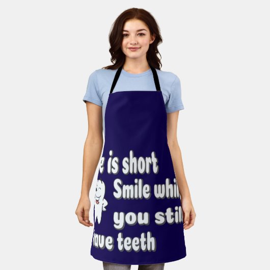 Tablier Funny Dental Quote (Porté)