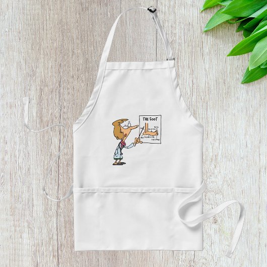 Tablier Funny Doctor Teaching Foot Anatomy