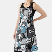 Tablier Funny Doodle Monsters (Insitu)