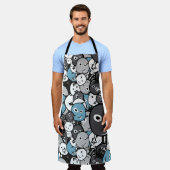 Tablier Funny Doodle Monsters (Porté)