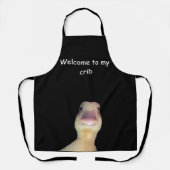 Tablier Funny Duck Meme – “Welcome to My Crib” Cute Animal (Recto)