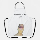 Tablier Funny Duck Meme – “Welcome to My Crib” Cute Animal (Recto)