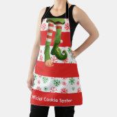 Tablier Funny Elf Legs | North Pole Fun Christmas Apron (Insitu)