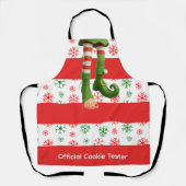 Tablier Funny Elf Legs | North Pole Fun Christmas Apron (Recto)