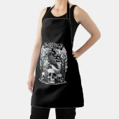 Tablier Funny F Caw F Raven Halloween (Insitu)