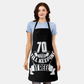 Tablier Funny Fishing 70e anniversaire Gift Fisherman 70 a (Porté)