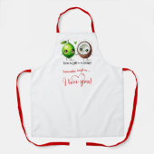 Tablier Funny Food Personalized Sweet Valentine Apron (Recto)